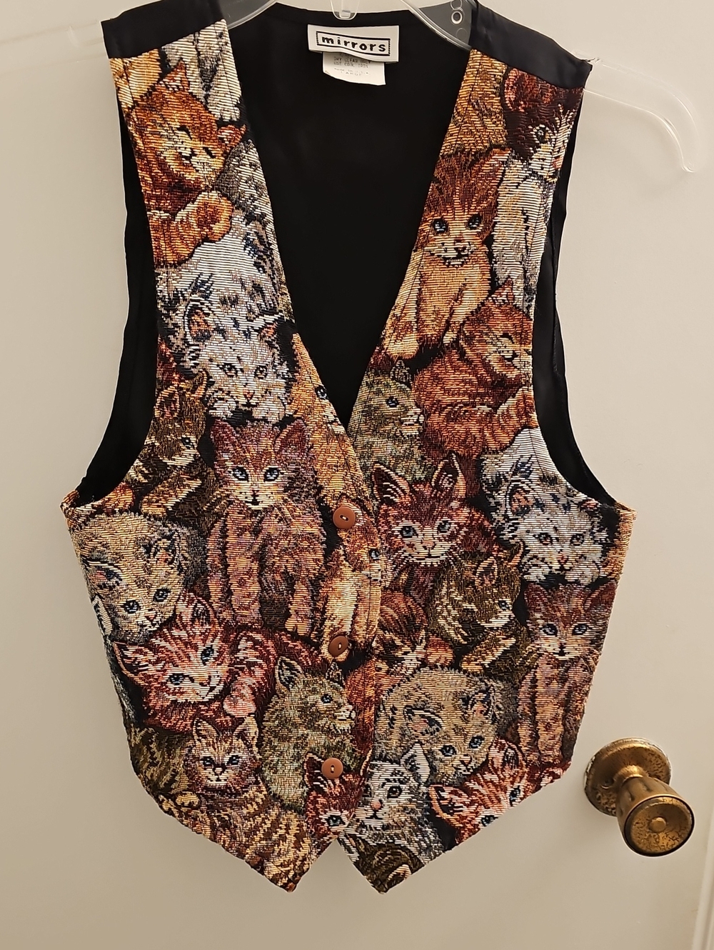 Mirrors Cat Tapestry Vest